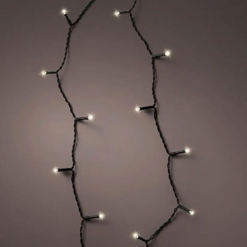 Led novogodišnje lampice baterija 8 funkcija topla bela L710cm Lumineo, 497141