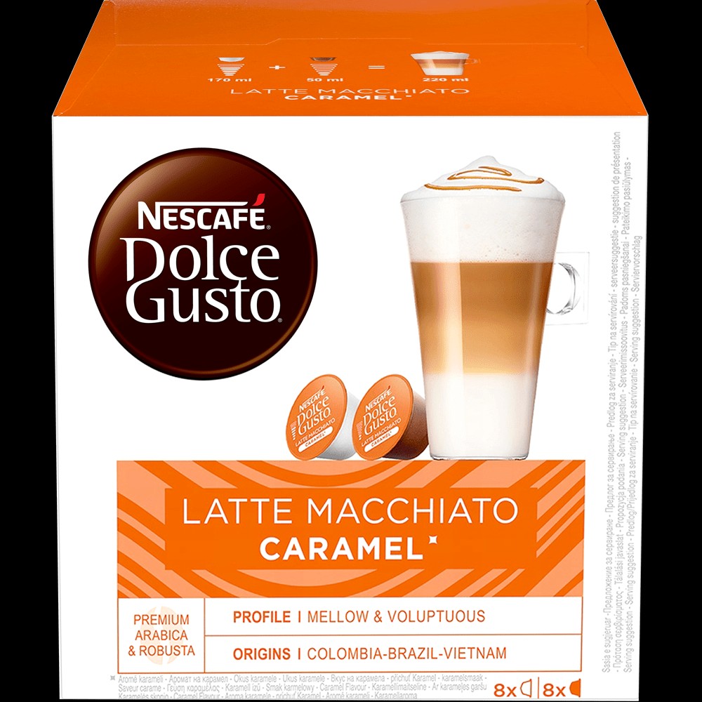Nescafe Dolce Gusto Kapsule za kafu Caramel Macchiato, 2x8, 145.6g