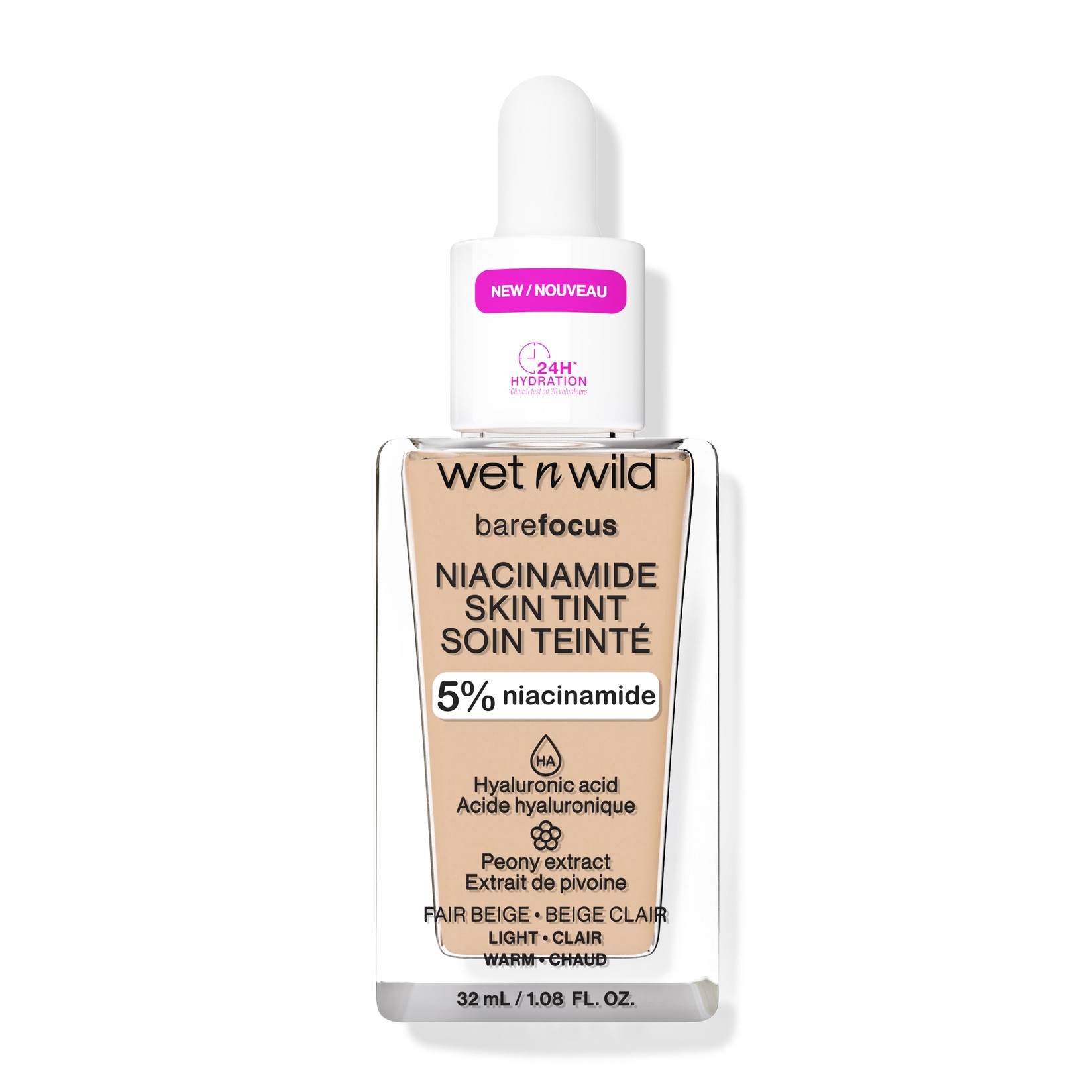 wet n wild Bare focus niacinamide skin tint Tonirani serum fair beige light 32ml