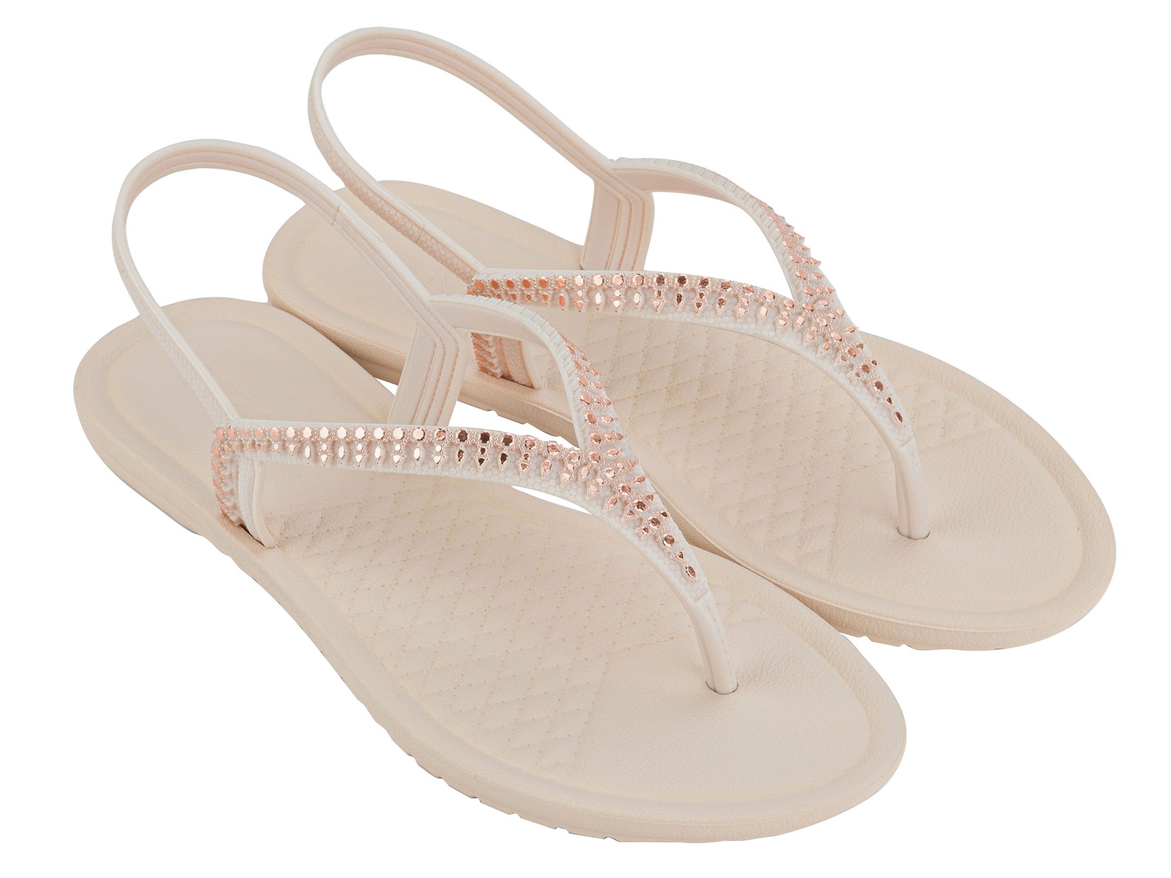 Grendha Ženske sandale 18839-AQ393, Todo Dia Brilha Sand Ad, Krem