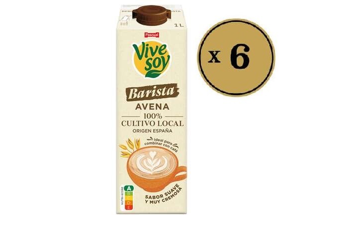 Vivesoy Sojin napitak Barista 1000 ml (sa šećerom), 6 komada