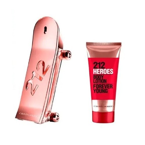 Carolina Herrera Set ženski parfem, EDP, 80 ml + Losion za telo 212 VIP Heroes Forever Young, 100 ml
