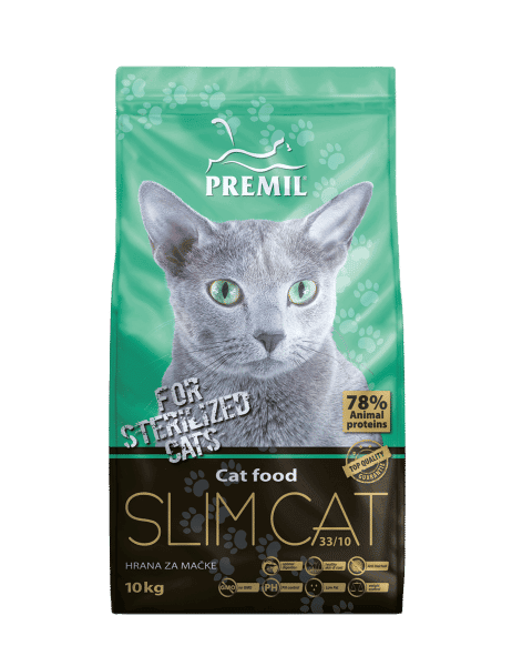 PREMIL Suva hrana za mačke Slim Cat 33/10 10kg