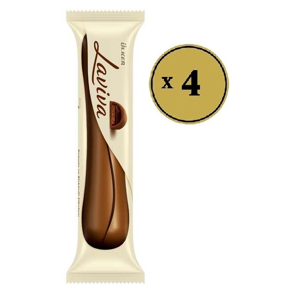 Ulker Laviva Trajni slatki kolač punjen kakao filom 35g, 4 komada