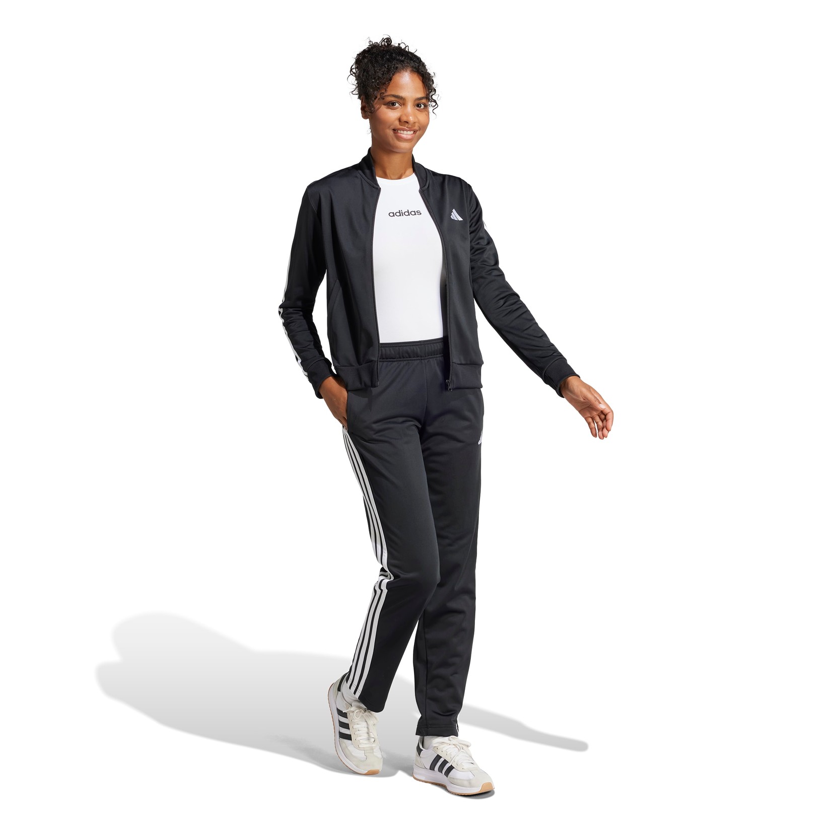 Adidas Ženska komplet trenerka W ESS 3S Ts, JD5434, Crna