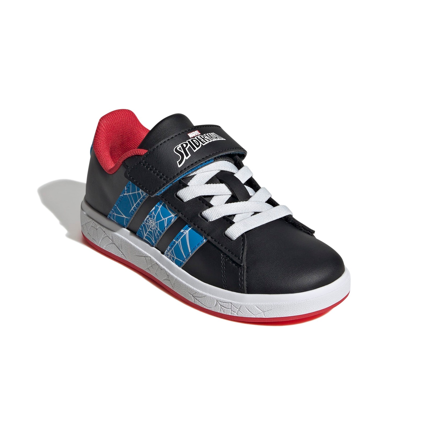 Adidas Patike za dečake Grand Court Spider-Man EL K, JQ8073, Crne
