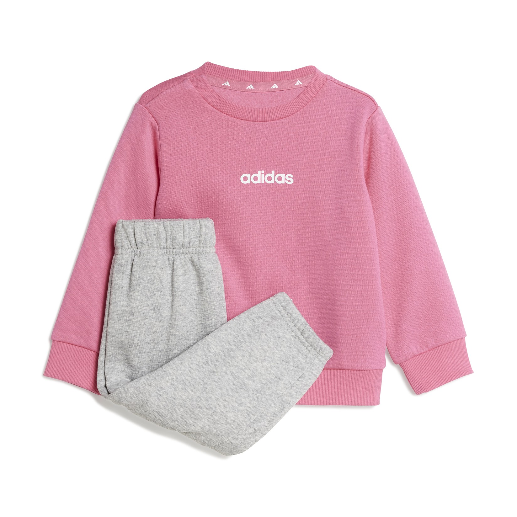 Adidas Komplet trenerka za devojčice I Lin Fl Jog, JW0030, Roze-siva