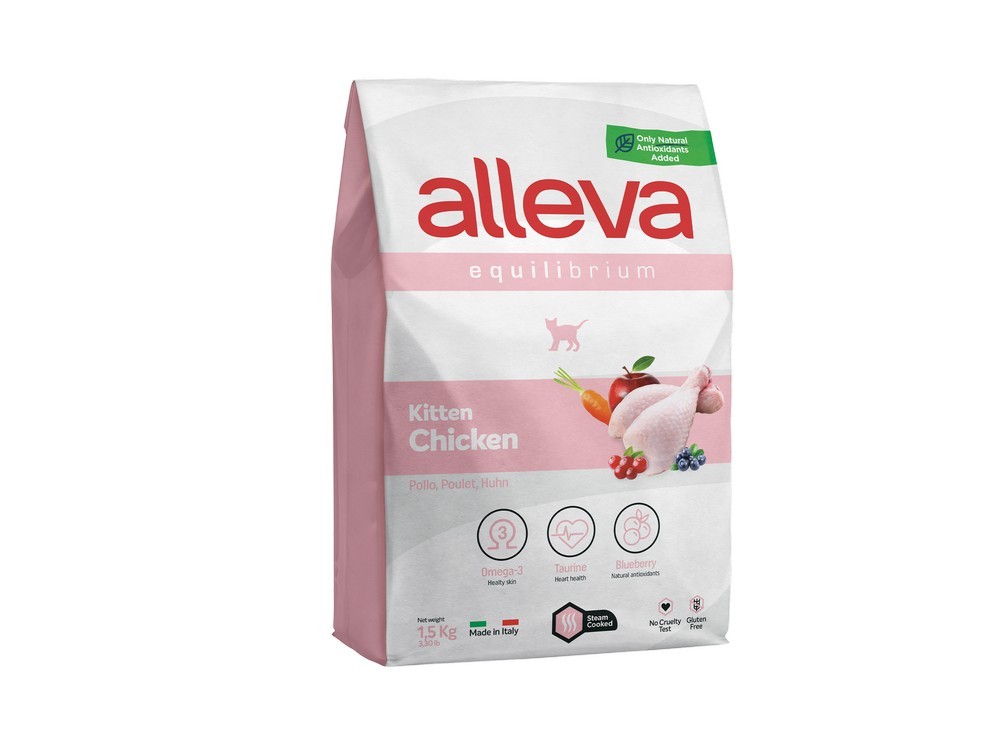 Alleva Equilibrium Suva hrana za mačiće, Sa piletinom, 1.5kg