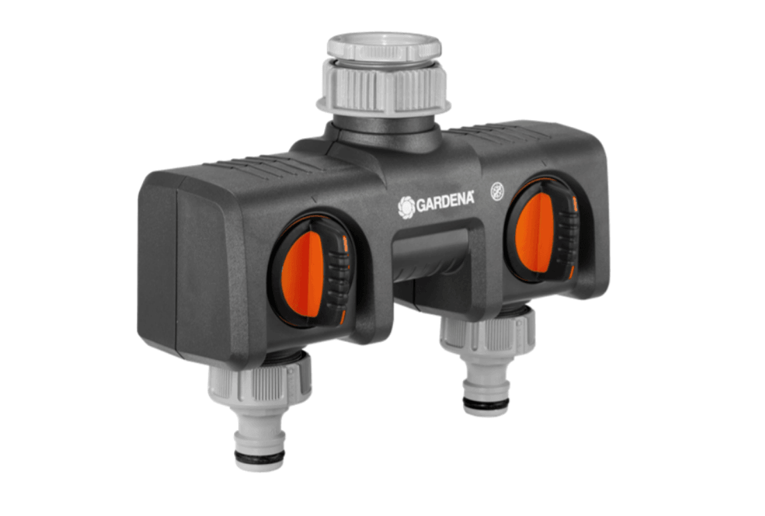 GARDENA Razvodni dvokanalni ventil 1"-3/4 na 2x1/2"pr