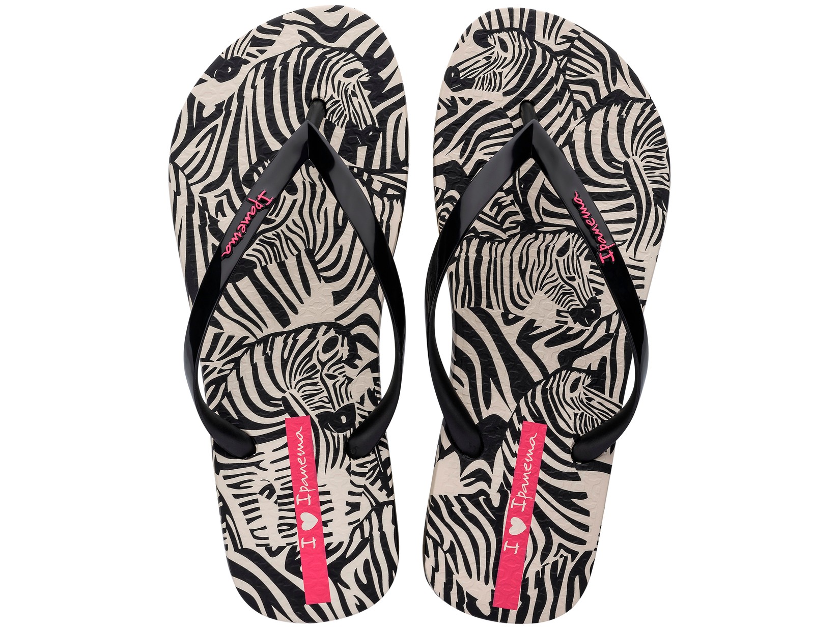 Ipanema Ženske japanke 83617-AY386, Animal Print VI Fem, Crno-bele