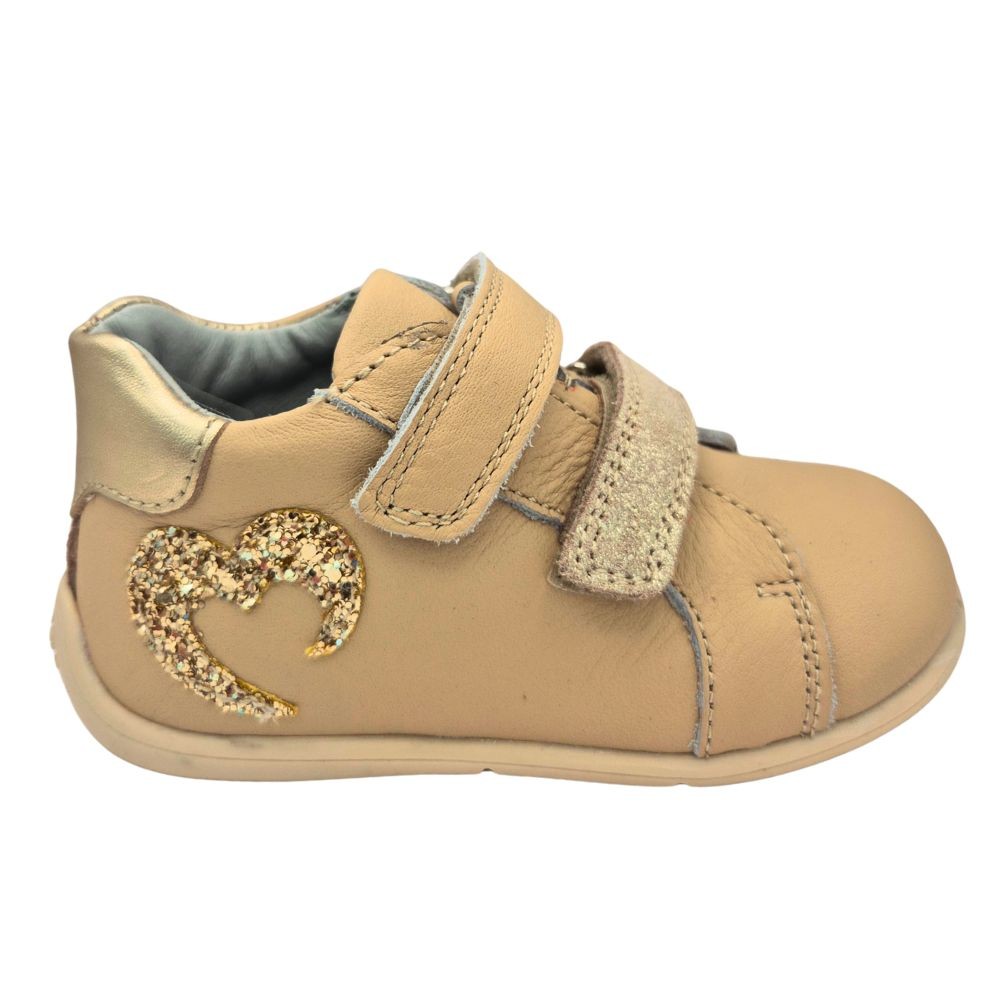 Pollino Patike za devojčice 4201 BEIGE, Bež-zlatne