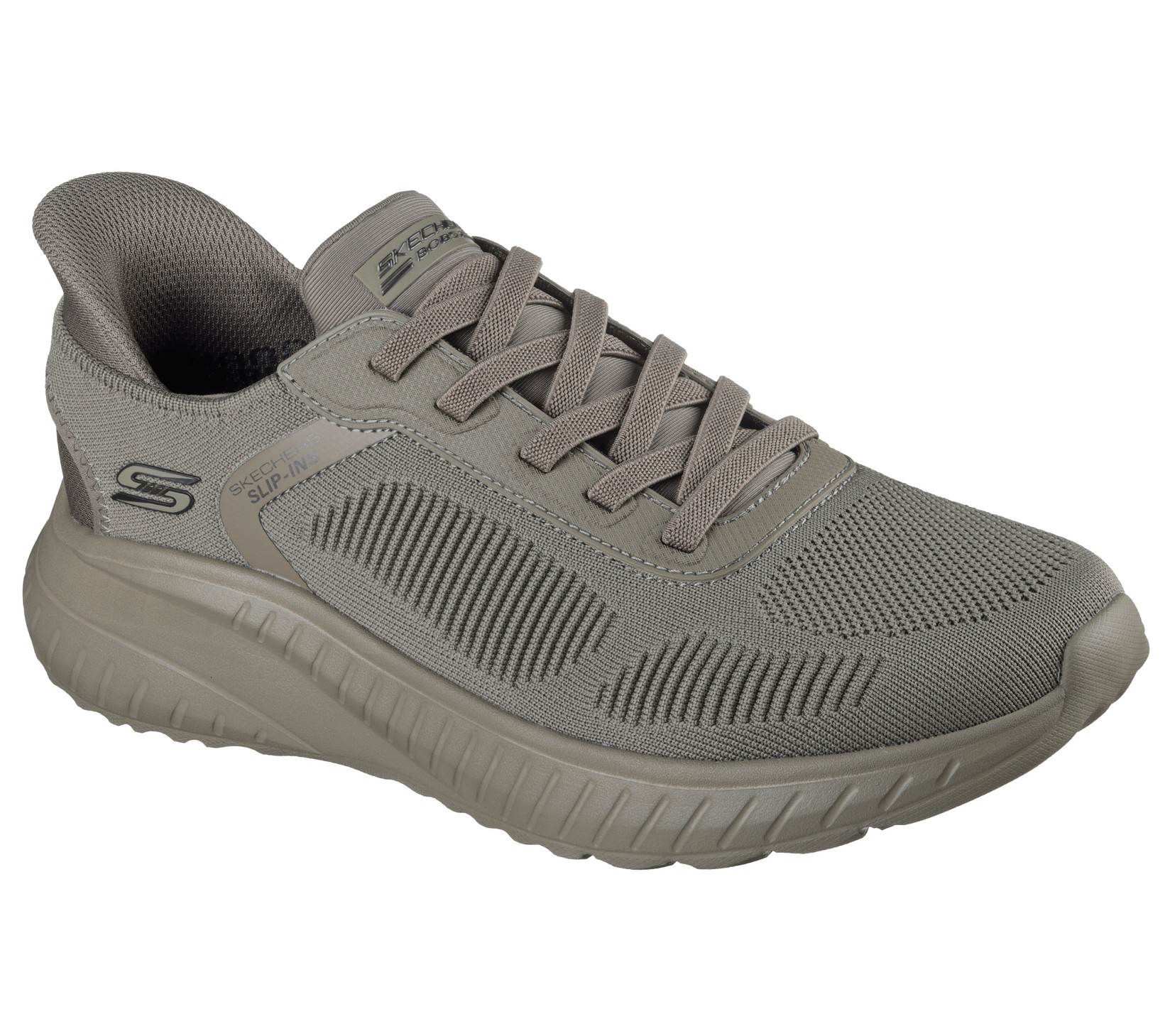 Skechers Muške patike Bob Squad Chaos - Solid Step, 118312-OLV, Maslinaste