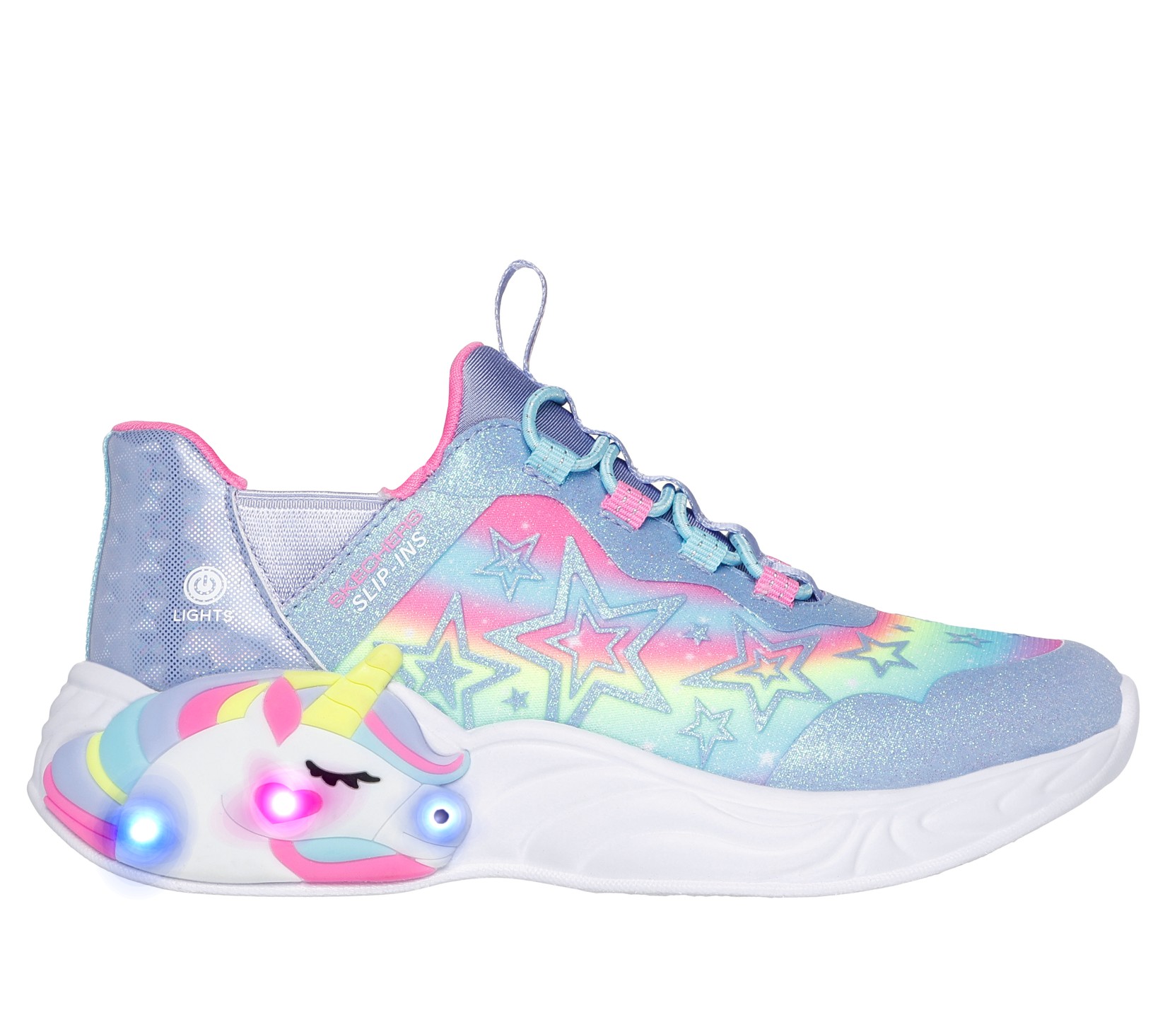 Skechers Patike za devojčice Unicorn Dream-Starry Lite, Slip-Ins, 302296L-LVMT, Lavanda
