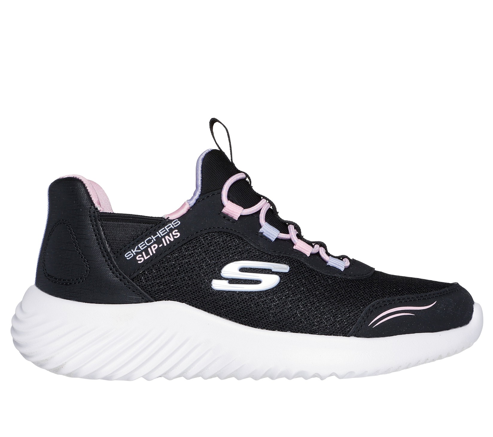 Skechers Patike za devojčice Bounder-Simple Cute, Slip-Ins, 303585L-BLK, Crno-roze