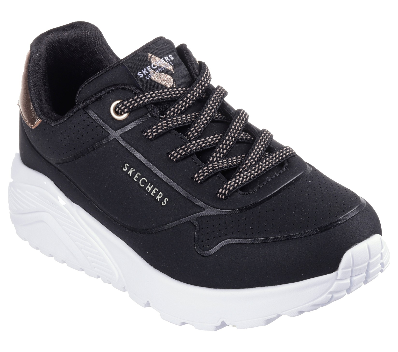Skechers Patike za devojčice Uno Lite-Metallic Mode, 310384L-BLK, Crne