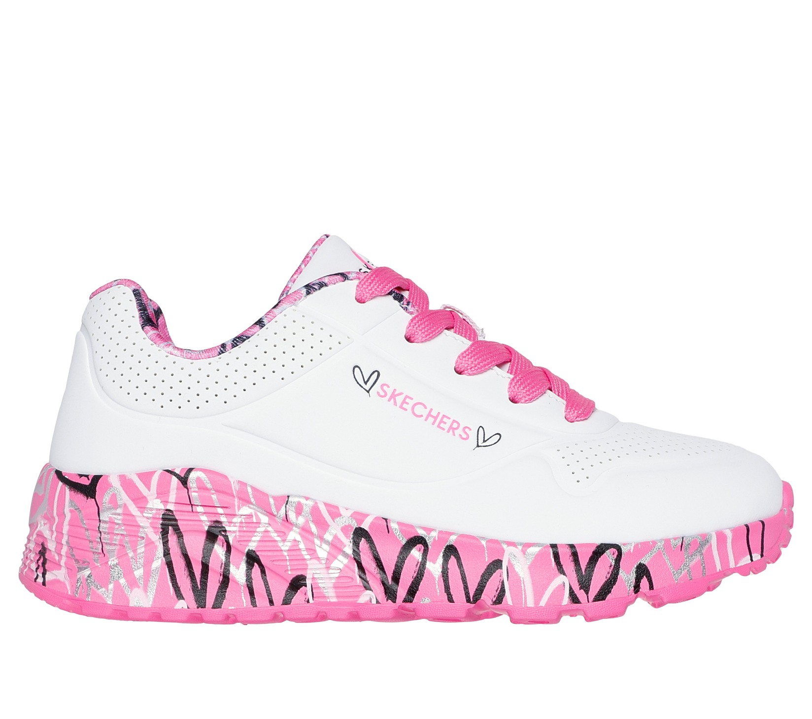 Skechers Patike za devojčice Uno Lite, 314976L-WHP, Belo-roze
