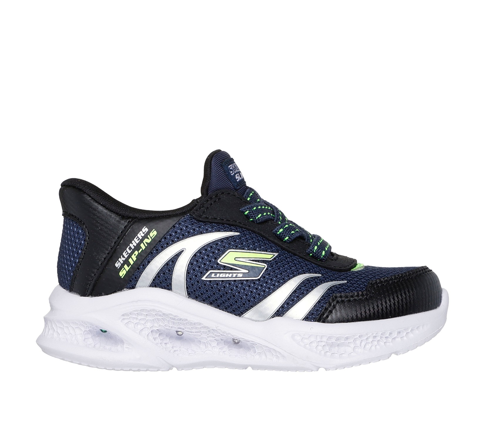 Skechers Patike za dečake Meteor-Lights-Brisk-Beams, Slip-Ins, 403848N-NVBK, Teget