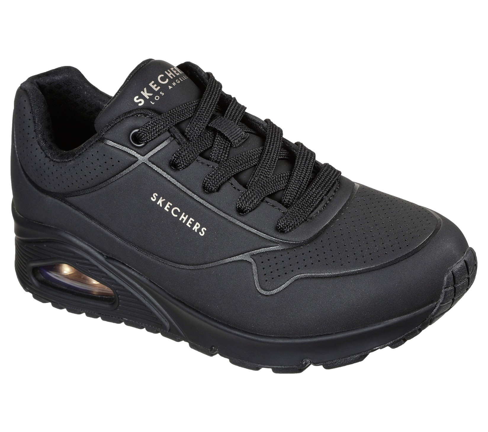 Skechers Ženske patike Uno - Stand On Air, 73690-BBK, Crne