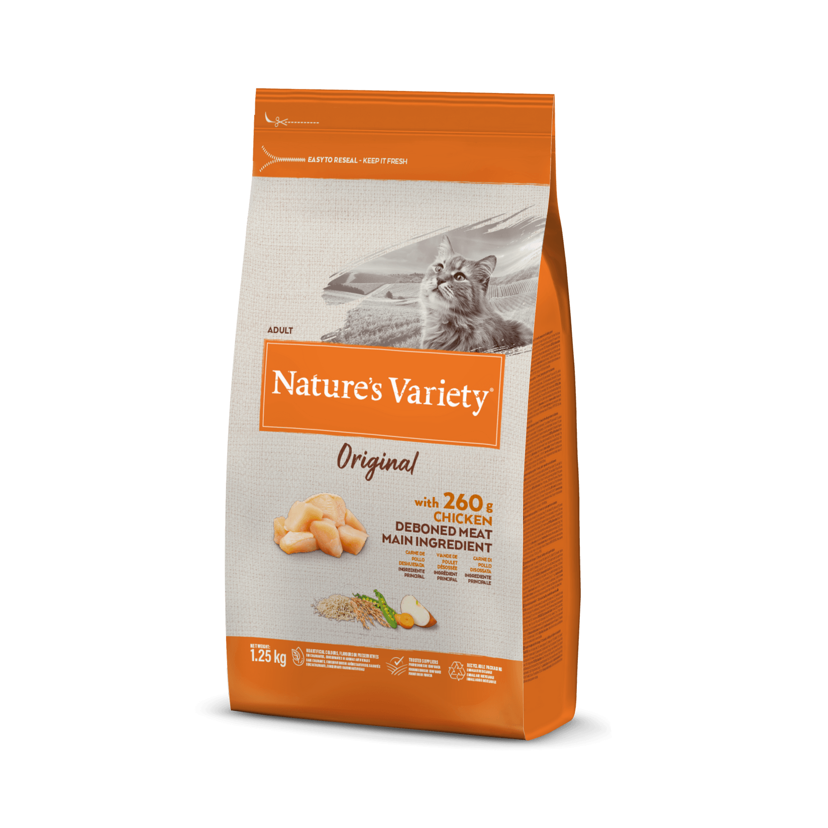 NATURE'S VARIETY Suva hrana sa ukusom piletine za odrasle mačke Original 1.25kg