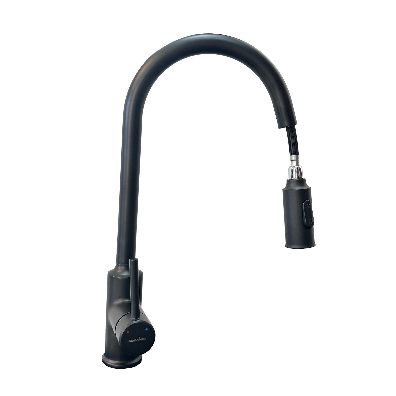 SanDonna Slavina za sudoperu Cami, 43 cm, O 35 mm, Crna