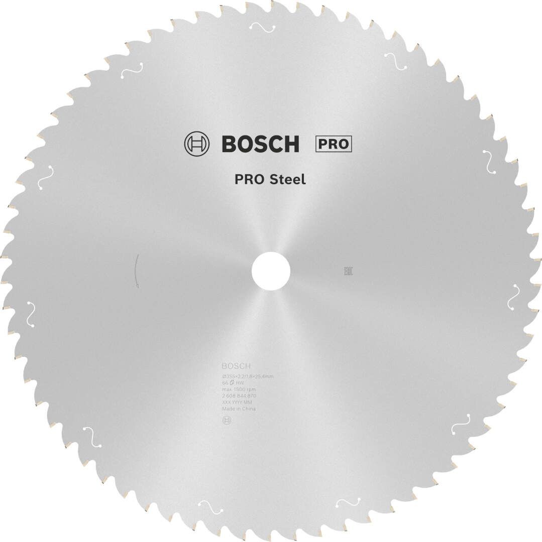 Bosch PRO Steel list kružne testere 355x2.2x25.4 mm 66z HLTCG max 1.500 o/min 2608844870