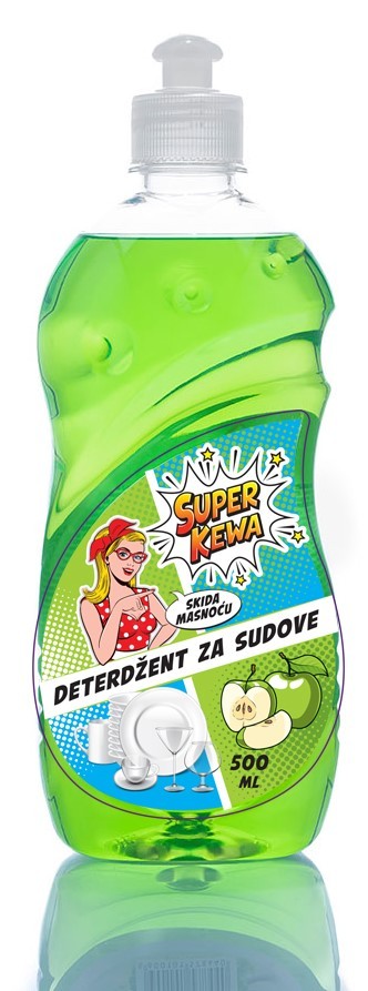 Super Kewa Deterdžent za sudove, jabuka, 500ml