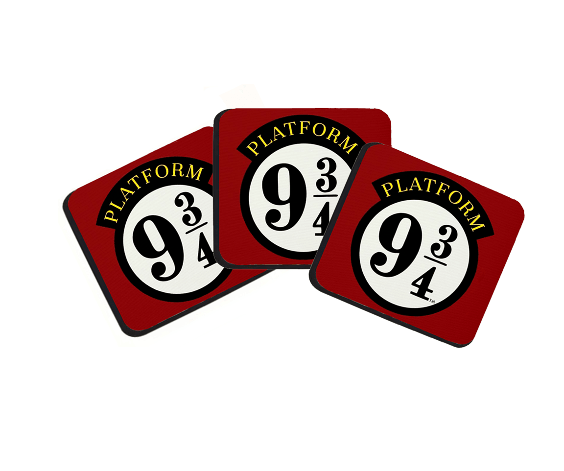 Podmetači za čaše Harry Potter, 3 komada, Bordo