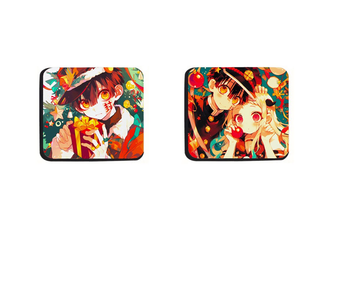 Podmetači za čaše anime Toilet-bound Hanako-kun, 2 komada, Višebojni