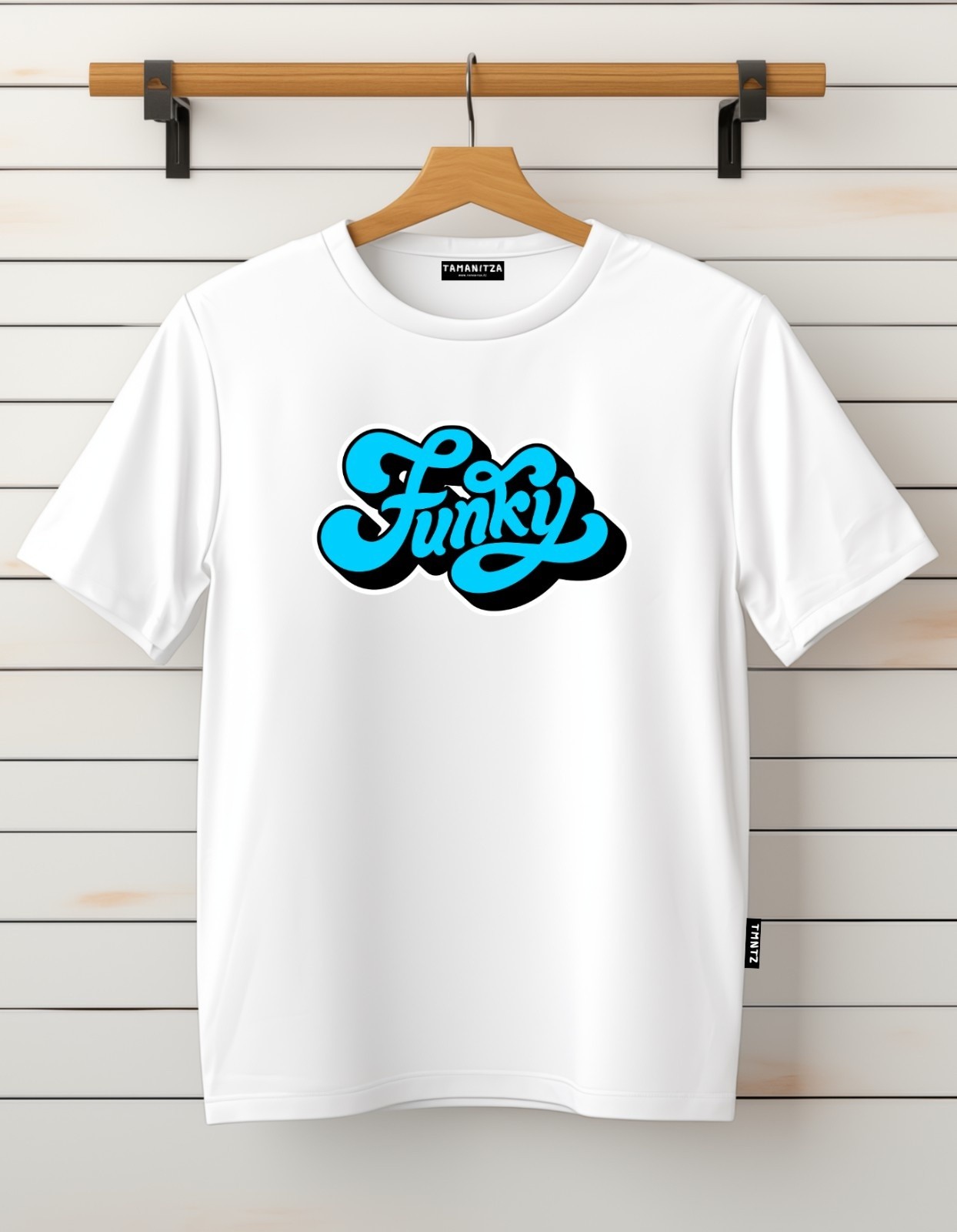 Tamanitza Muška majica FUNKY BLUE, Bela