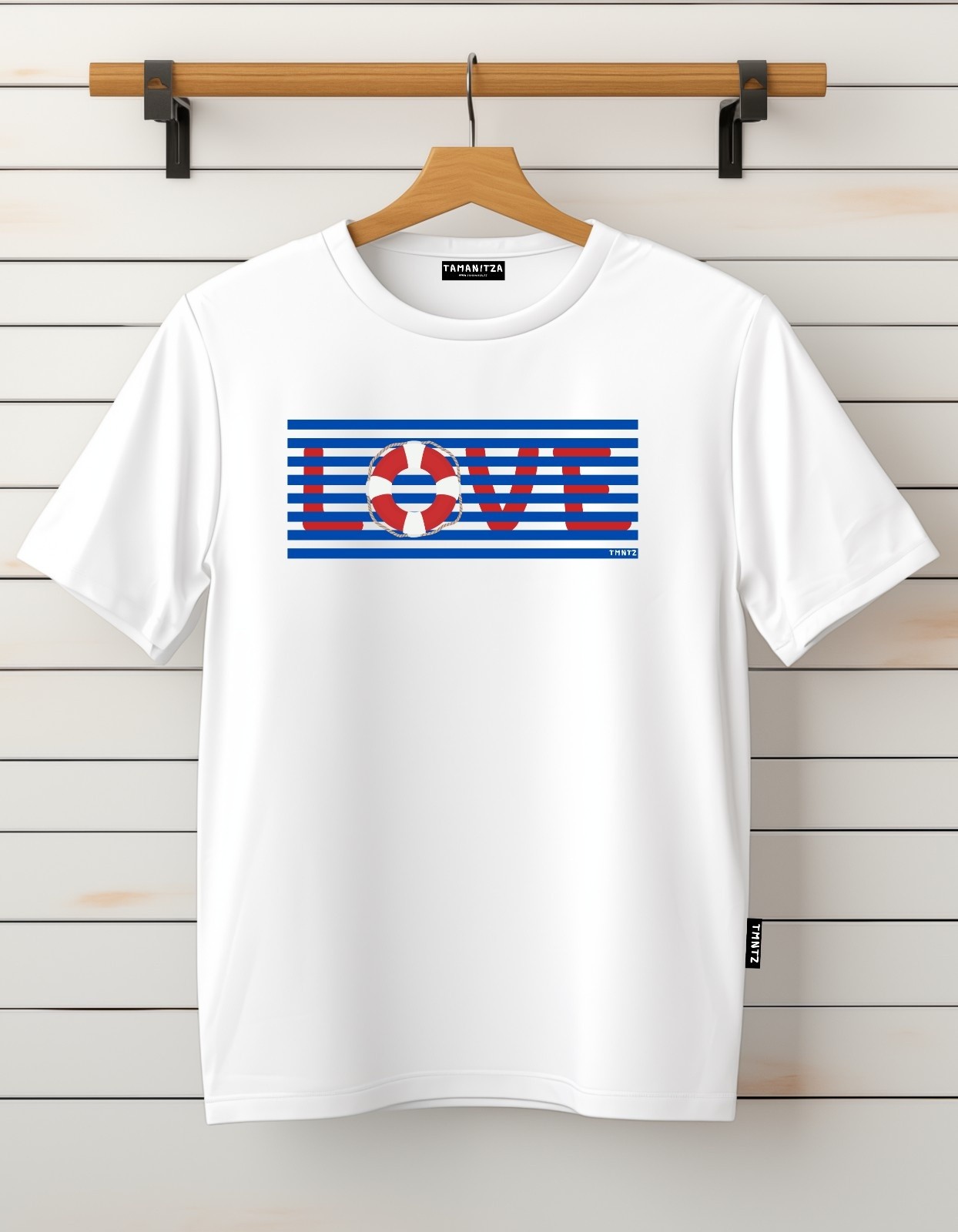 Tamanitza Muška majica LOVE, Bela