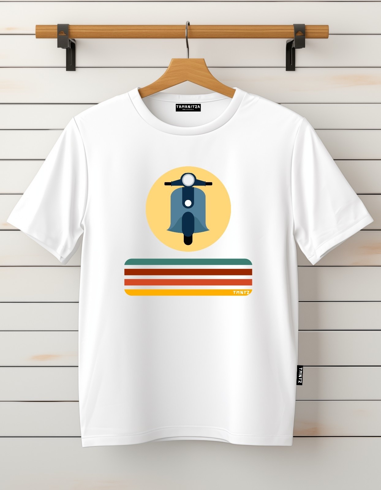 Tamanitza Muška majica VESPA DUE, Bela