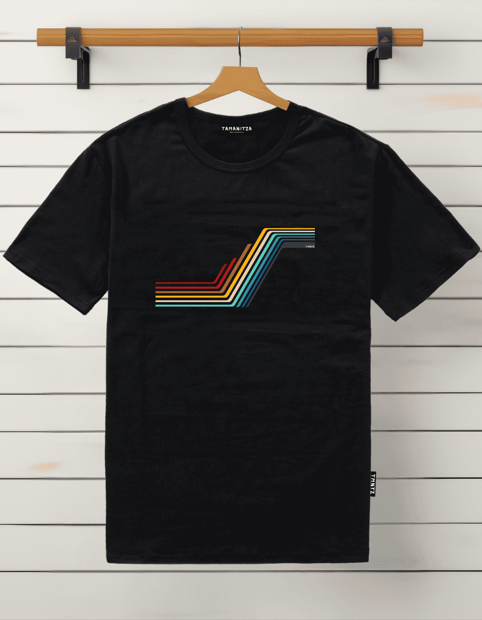 Tamanitza Muška majica RETRO, Crna