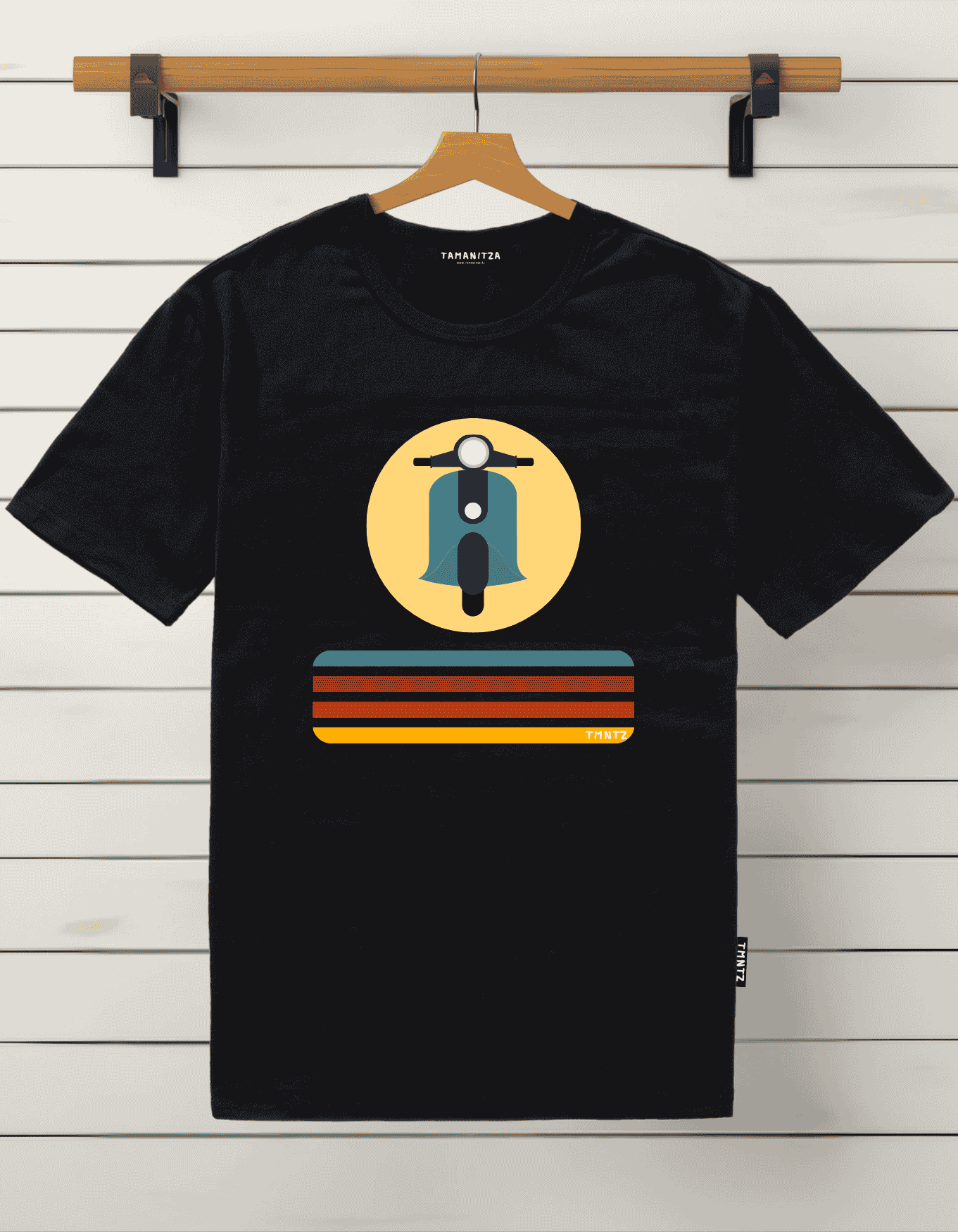 Tamanitza Ženska majica VESPA DUE, Crna