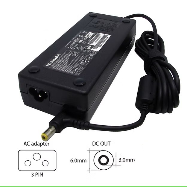 TOSHIBA Adapter za laptop 120W-TS08, 19V-6.3A, 6.3x3.0mm