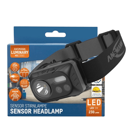 ANSMANN Lampa za glavu HD230BS, Crna