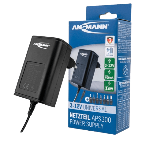 ANSMANN Univerzalni AC/DC adapter APS 300, 240 V, 600 mA