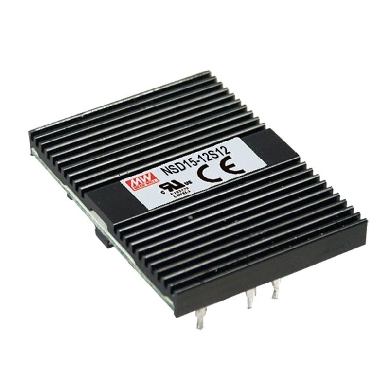 MEANWELL Pretvarač snage DC/DC sa jednim izlazom NSD15-12S12, 15 W
