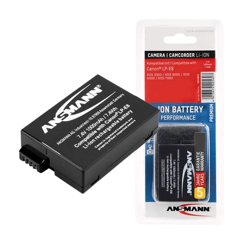 ANSMANN Baterija Li-Ion za Canon kamere LP-E8 , 7.4 V,  1000 mAh