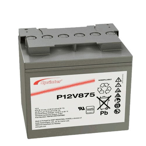 EXIDE Akumulator  Sprinter P12V875, M6 terminal, 12V, 41Ah