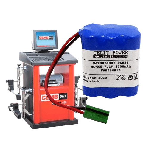 TELIT POWER Baterija za mašinu za reglažu trapa CEMB DWA400R/800, Ni-MH, 7.2V, 2100mAh