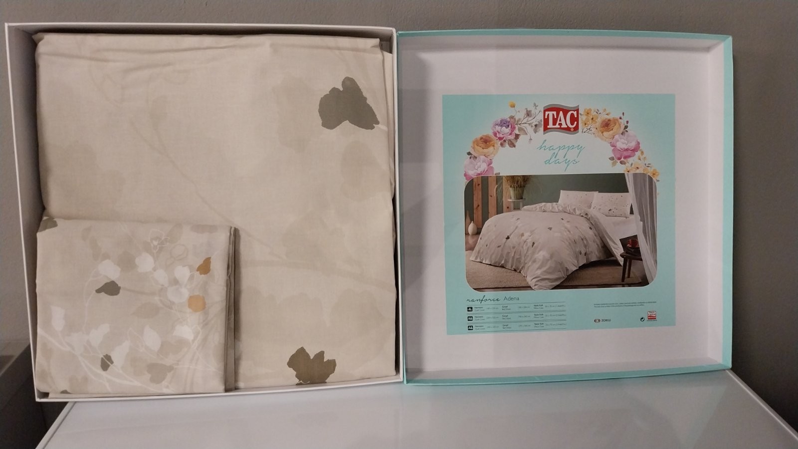 Tac Set posteljineAdena, 160x220cm, Krem