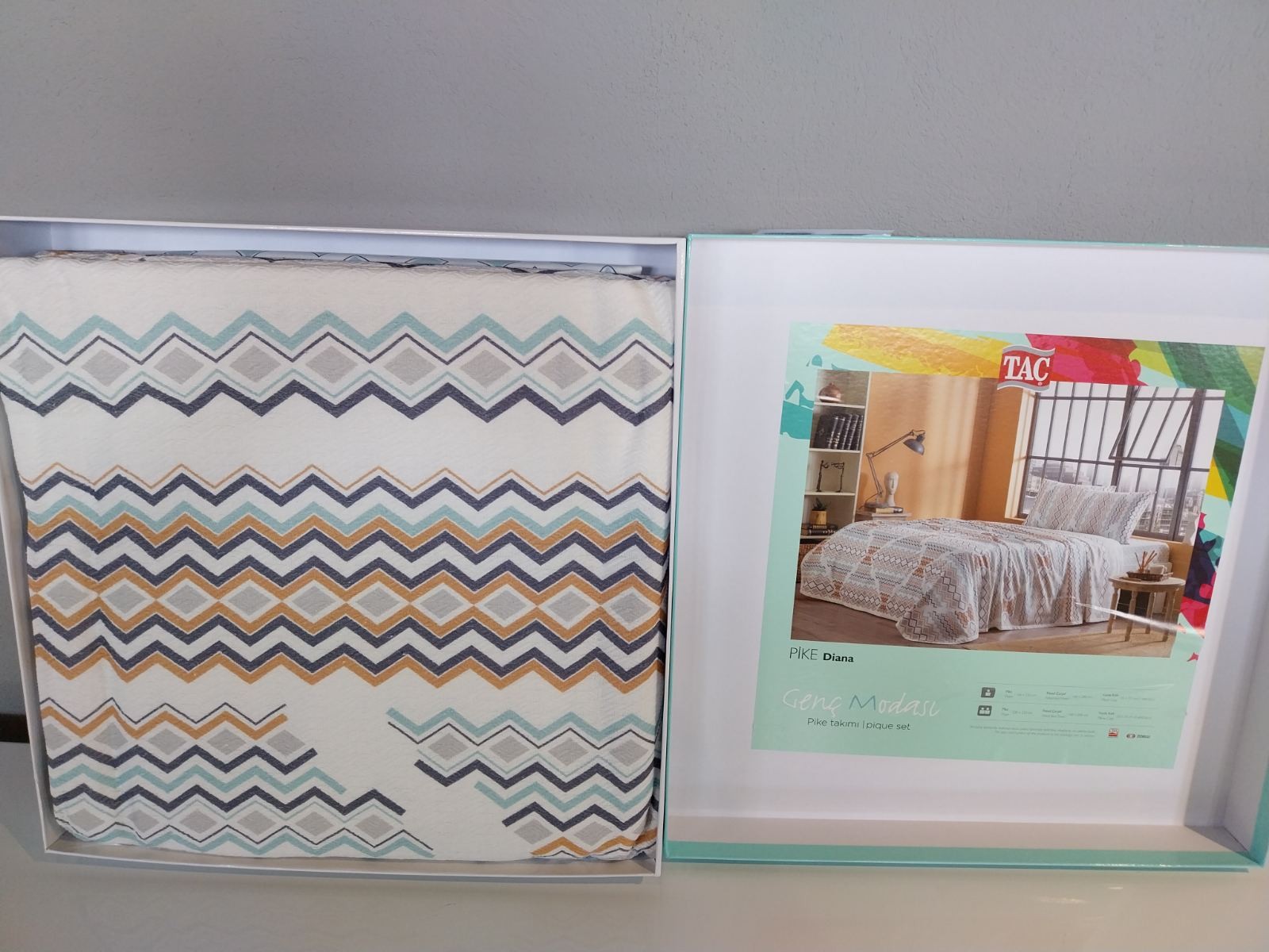 Tac Set posteljine sa prekrivačem Diana, 100x200cm, Šareni