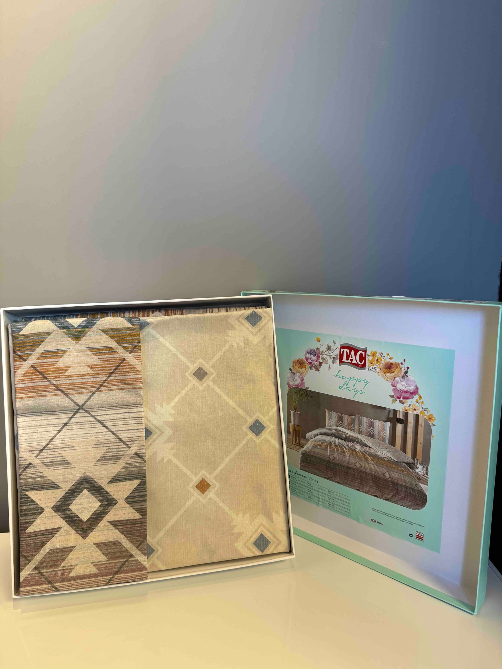 Tac Set posteljine Venita, 180x260cm, Bež