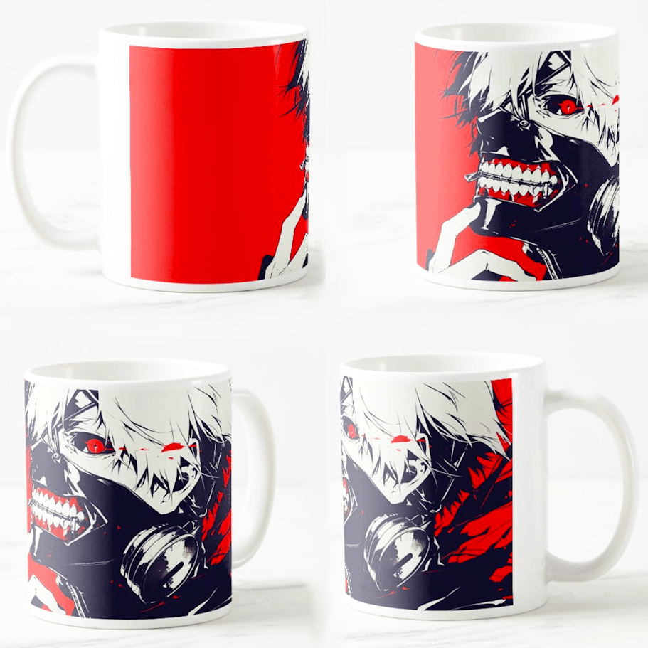 Šolja Tokyo ghoul, 330 ml, Bela