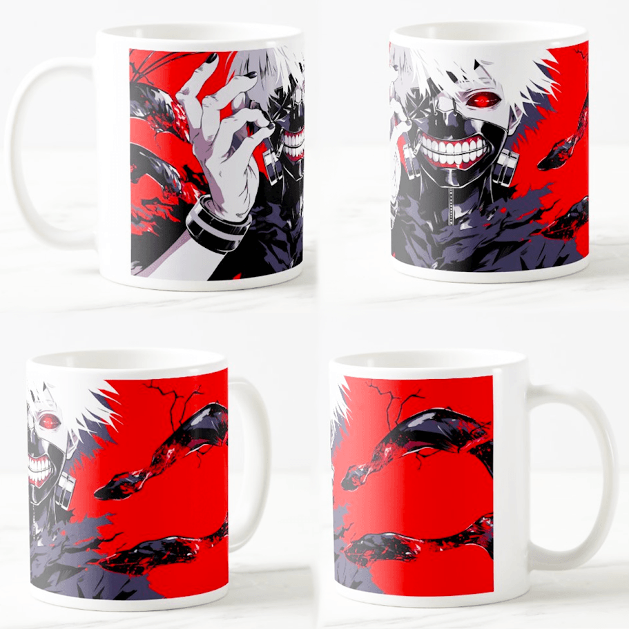 Šolja Tokyo ghoul, 330 ml, Bela