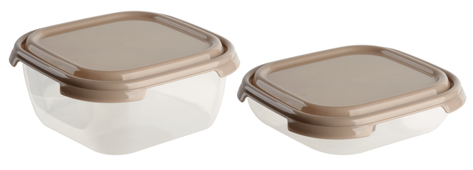 Plastična posuda Frigo Linea set 2/1, Smeđa