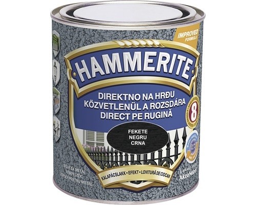 HAMMERITE 3u1 Efekt lak za metal 0,75l, Crni