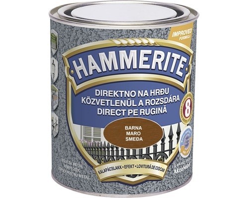HAMMERITE 3u1 Efekt lak za metal 0,75l, Smeđa