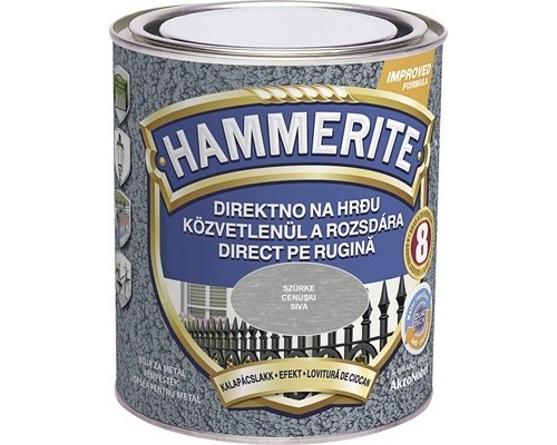HAMMERITE 3u1 Efekt lak za metal 0,75l, Sivi