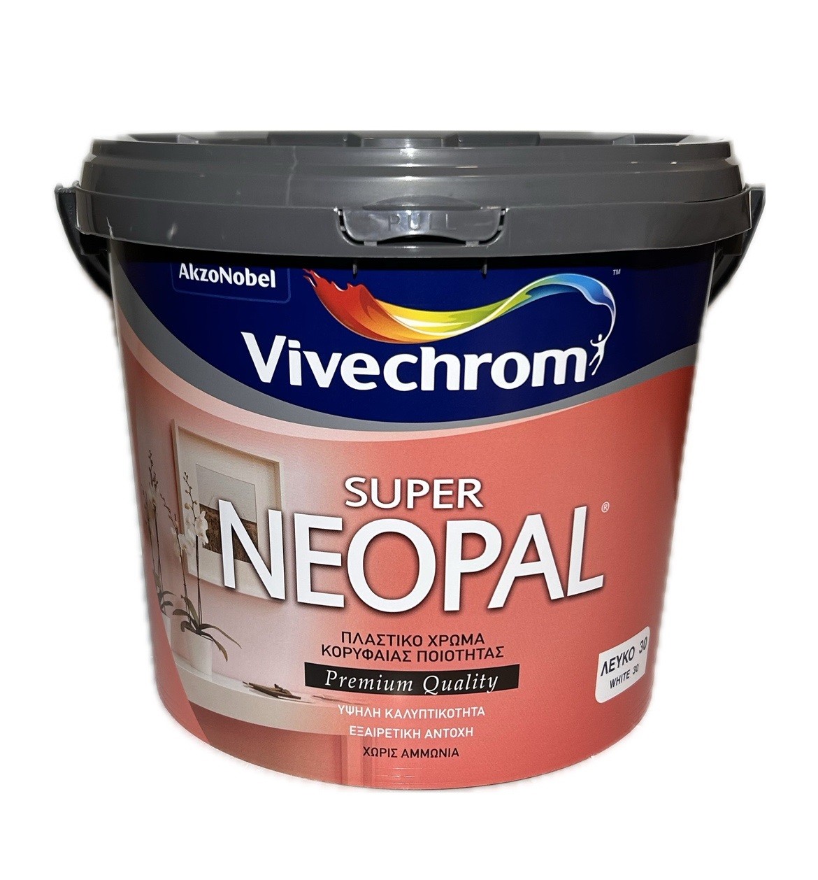VIVECHROM Emulziona boja za zidove premium kvaliteta 3l, White Neopal Super